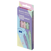 Ручки шариковые автоматические с грипом BRAUBERG "CLASSIC PASTEL", СИНИЕ, НАБОР 5 ШТ., пишущий узел 0,5 мм, линия письма 0,35 мм, 144470 за 68 ₽. Ручки шариковые автоматические.  Доставка по РФ. Без переплат!