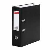 Папка-регистратор ШИРОКИЙ КОРЕШОК 90 мм с покрытием из ПВХ, черная, BRAUBERG, 271835 за 385 ₽. Папки-регистраторы с арочным механизмом.  Доставка по РФ. Без переплат!