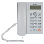Телефон SANYO RA-S306W, спикерфон, память 50 номеров, тональный / импульсный режим, белый за 2&nbsp;396 ₽. Стационарные телефоны.  Доставка по РФ. Без переплат!