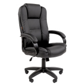 Кресло офисное Chairman CH 600 LT, экокожа, черное, ш/к 61767, 7158667 за 16 854 ₽. Кресла для руководителей.  Доставка по РФ. Без переплат!