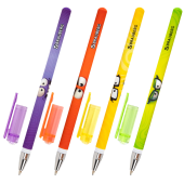 Ручка шариковая с принтом BRAUBERG "МОНСТРИКИ", СИНЯЯ, SOFT TOUCH покрытие, узел 0,7 мм, линия письма 0,35 мм, 144482 за 39 ₽. Ручки шариковые неавтоматические.  Доставка по РФ. Без переплат!