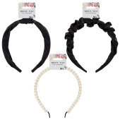 Ободок для волос, ширина 2 / 3 / 3 см АССОРТИ 2, MONTE VITA (МОНТЕ ВИТА), 457124 за 129 ₽. Ободки для волос.  Доставка по РФ. Без переплат!