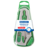 Готовальня BRAUBERG "Klasse", 3 предмета: циркуль 115 мм с колпачком, грифель, точилка, пенал с подвесом, 210330 за 105 ₽. Циркули и готовальни.  Доставка по РФ. Без переплат!