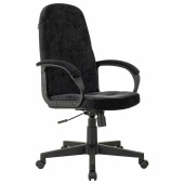 Кресло офисное CH-002, ткань, черное, 1973991 за 10 236 ₽. Кресла для руководителей. Доставка по РФ. Без переплат!
