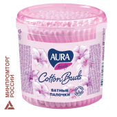 Ватные палочки КОМПЛЕКТ 200 шт., AURA, пластиковый стакан, 20803, 13144 за 80 ₽. Ватные палочки и диски.  Доставка по РФ. Без переплат!