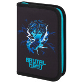 Пенал BRAUBERG с наполнением, 1 отделение, 1 откидная планка, 24 предмета, 21х14 см, "Anime fight", 272354 за 622 ₽. Пеналы с наполнением.  Доставка по РФ. Без переплат!