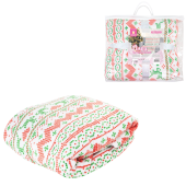 Плед новогодний 200х220 см, "Вязаный", полиэстер, 210 г/м2, ЗОЛОТАЯ СКАЗКА, 592533 за 1&nbsp;435 ₽. Новогодние аксессуары.  Доставка по РФ. Без переплат!