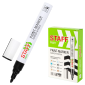 Маркер-краска лаковый (paint marker) 2-4 мм, ЧЕРНЫЙ, НИТРО-ОСНОВА, STAFF PROFIT, для любых поверхностей, 152578 за 53 ₽. Маркеры-краски лаковые.  Доставка по РФ. Без переплат!