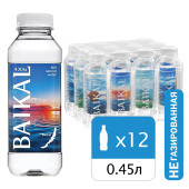 Вода негазированная питьевая BAIKAL 430, 0,45 л, 4670010850450 за 108 ₽. Минеральная и питьевая вода.  Доставка по РФ. Без переплат!
