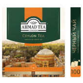 Чай AHMAD "Ceylon Tea", черный цейлонский, 100 пакетиков в конвертах по 2 г, 163i-08 за 625 ₽. Чай пакетированный.  Доставка по РФ. Без переплат!