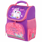 Ранец ПИФАГОР BASIC, 1 отделение, 3 кармана, эргономичная спинка, "Happy unicorn", 35х28х18 см, 271372 за 2&nbsp;802 ₽. Ранцы для начальной школы.  Доставка по РФ. Без переплат!