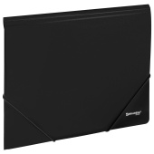 Папка на резинках А4 BRAUBERG UNIVERSAL, черная, до 300 листов, 0,5 мм, 273038 за 79 ₽. Папки на резинках пластиковые.  Доставка по РФ. Без переплат!