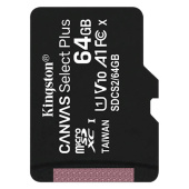 Карта памяти microSDXC 64 ГБ, KINGSTON Canvas Select Plus, UHS-I, 100 Мб/с (class 10), SDCS2/64GBSP за 865 ₽. Карты памяти.  Доставка по РФ. Без переплат!