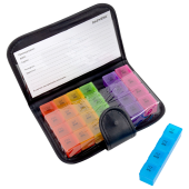 ТАБЛЕТНИЦА / Контейнер-органайзер для лекарств и витаминов, 7 дней/4 приема в чехле на кнопке, DASWERK (ДАСВЕРК), 630842 за 430 ₽. Емкости для лекарственных средств.  Доставка по РФ. Без переплат!