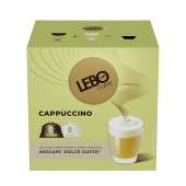 Кофе в капсулах LEBO "Cappuccino" для кофемашин Dolce Gusto, 8 порций (16 капсул) за 901 ₽. Кофе и какао в капсулах.  Доставка по РФ. Без переплат!