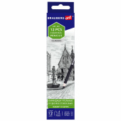 Карандаши (НАБОР 12 штук) угольные BRAUBERG ART CLASSIC, (МЯГКИЙ, СРЕДНИЙ, ТВЕРДЫЙ), 181293 за 347 ₽. Мел, графит, сепия, сангина, соус, уголь художественные.  Доставка по РФ. Без переплат!
