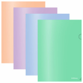Папка-уголок ERICH KRAUSE "Matt Pastel Bloom", ассорти, 0,18 мм, 61133 за 33 ₽. Папки-уголки пластиковые.  Доставка по РФ. Без переплат!