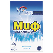 Стиральный порошок для ручной стирки 400 г, МИФ, "Морозная свежесть" за 132 ₽. Стиральные порошки.  Доставка по РФ. Без переплат!