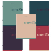Тетрадь А5, 48 л., BRAUBERG, скоба, клетка, SoftTouch, "NoteColor", (микс в спайке), 405326 за 55 ₽. Тетради 40-48 листов.  Доставка по РФ. Без переплат!