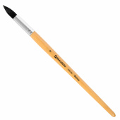 Кисть BRAUBERG, белка, круглая, № 9, 200186 за 266 ₽. Кисти для рисования.  Доставка по РФ. Без переплат!