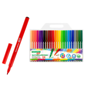 Фломастеры BRAUBERG KIDS КЛАССИЧЕСКИЕ 24 цвета, вентилируемый колпачок, ПВХ-упаковка, 152602 за 197 ₽. Фломастеры классические.  Доставка по РФ. Без переплат!