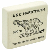 Ластик KOH-I-NOOR "Слон" 300/08, 54х48х16 мм, белый, прямоугольный, натуральный каучук, 0300008005KDRU за 149 ₽. Ластики классические.  Доставка по РФ. Без переплат!