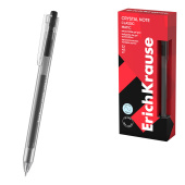 Ручка гелевая автоматическая ERICH KRAUSE "Crystal Note Matic Classic", линия 0,5 мм, черная, 63122 за 50 ₽. Ручки гелевые автоматические.  Доставка по РФ. Без переплат!