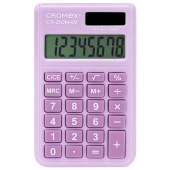 Калькулятор карманный CROMEX (КРОМЕКС) CX-210N-LV (96х62 мм), 8 разрядов, двойное питание, сиреневый, 273836 за 178 ₽. Калькуляторы карманные.  Доставка по РФ. Без переплат!
