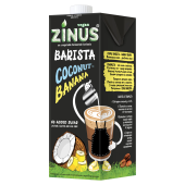 Кокосовое молоко с бананом для кофе ZINUS Barista, 1 л за 269 ₽. Молоко.  Доставка по РФ. Без переплат!