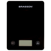 Весы кухонные УМНЫЕ BRASSON (БРАССОН) KS-22D, до 10 кг, КБЖУ, приложение, стекло, черные, 458446 за 1&nbsp;236 ₽. Весы кухонные.  Доставка по РФ. Без переплат!