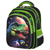 Рюкзак BRAUBERG KIDS FLOSSY, 2 отделения, 3 кармана, "Galaxy Dino", 3D-панель, 40х28х18 см, 273182 за 1 441 ₽. Рюкзаки для начальной и средней школы.  Доставка по РФ. Без переплат!
