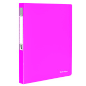 Папка 40 вкладышей BRAUBERG "Neon", 25 мм, неоновая розовая, 700 мкм, 227454 за 242 ₽. Папки с вкладышами (файлами). Доставка по РФ. Без переплат!