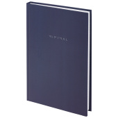 Блокнот А5 134х206 мм, 80 л., твёрдый, клетка, BRAUBERG "Minimal", синий, 116439 за 127 ₽. Блокноты.  Доставка по РФ. Без переплат!