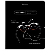 Тетрадь предметная МЕМЫ 48 л., TWIN-лак, АЛГЕБРА, клетка, подсказ, BRAUBERG, 405096 за 47 ₽. Тетради предметные.  Доставка по РФ. Без переплат!