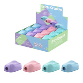 Точилка ERICH KRAUSE "Charm Pastel", с контейнером, пластиковая, корпус ассорти, 60031 за 62 ₽. Точилки ручные.  Доставка по РФ. Без переплат!