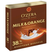 Шоколад порционный O'ZERA "Milk & Orange", молочный с апельсином, 90 г, ОС824 за 175 ₽. Шоколад. Доставка по РФ. Без переплат!