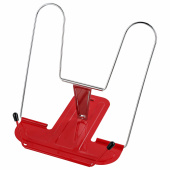 Подставка для книг и учебников BRAUBERG LINE+, металлическая, красная, европодвес, 238070 за 229 ₽. Подставки для книг.  Доставка по РФ. Без переплат!