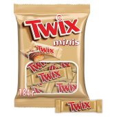 Батончики мини TWIX "Minis" печенье с карамелью в молочном шоколаде, 190 г, 2263 за 313 ₽. Шоколад. Доставка по РФ. Без переплат!
