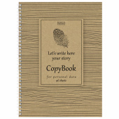 Тетрадь А4 96 л. HATBER гребень, клетка, обложка твердая, "Пиши свою историю", 059101, 96Тт4В1гр_20862 за 227 ₽. Тетради формата А4.  Доставка по РФ. Без переплат!