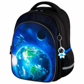 Рюкзак BRAUBERG OPTIMA, 2 отделения, с брелоком, "Brave astronaut", 3D-панель, 36х27х18 см, 273159 за 2 608 ₽. Рюкзаки для начальной и средней школы.  Доставка по РФ. Без переплат!