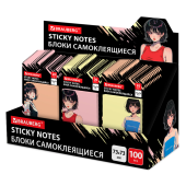 Блок самоклеящийся (стикеры) BRAUBERG ANIME, 73х73 мм, 20 листов, дизайн ассорти, 116710 за 60 ₽. Блоки самоклеящиеся.  Доставка по РФ. Без переплат!