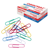 Скрепки большие ЭКСТРА ОФИСМАГ 50 мм цветные 50 штук, 271318 за 79 ₽. Скрепки канцелярские.  Доставка по РФ. Без переплат!