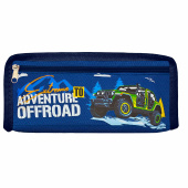 Пенал ЮНЛАНДИЯ ЮНИОР, 2 отделения, полиэстер, "Offroad", 21х8х6 см, 273813 за 184 ₽. Пеналы мягкие.  Доставка по РФ. Без переплат!