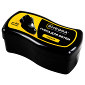 Губка-волна для обуви из гладкой кожи ЧЕРНАЯ, большой размер, SHEGRA (ШЕГРА), 700774 за 52 ₽. Губки для обуви.  Доставка по РФ. Без переплат!