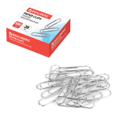 Скрепки BRAUBERG, 28 мм, никелированные, 100 шт., в картонной коробке, Россия, 221523 за 51 ₽. Скрепки канцелярские.  Доставка по РФ. Без переплат!