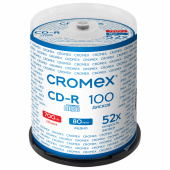 Диски CD-R CROMEX, 700 Mb, 52x, Cake Box (упаковка на шпиле), КОМПЛЕКТ 100 шт., 513778 за 2 793 ₽. Диски CD, DVD, BD (Blu-ray).  Доставка по РФ. Без переплат!