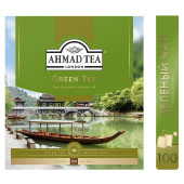 Чай AHMAD (Ахмад) "Green Tea" зеленый, 100 пакетиков по 2 г, 478i-08 за 681 ₽. Чай пакетированный.  Доставка по РФ. Без переплат!