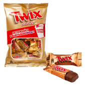 Батончики мини TWIX "Minis" печенье с карамелью в молочном шоколаде, 190 г, 2263 за 313 ₽. Шоколад.  Доставка по РФ. Без переплат!