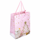 Пакет подарочный (1 штука) новогодний 18x10x23 см, ЗОЛОТАЯ СКАЗКА "Lilac Story", фольга, 608233 за 46 ₽. Пакеты подарочные новогодние.  Доставка по РФ. Без переплат!