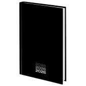 Ежедневник датированный 2026 145х215 мм, А5, STAFF, ламинированная обложка, "Black style", 117325 за 234 ₽. Ежедневники с твердой обложкой.  Доставка по РФ. Без переплат!